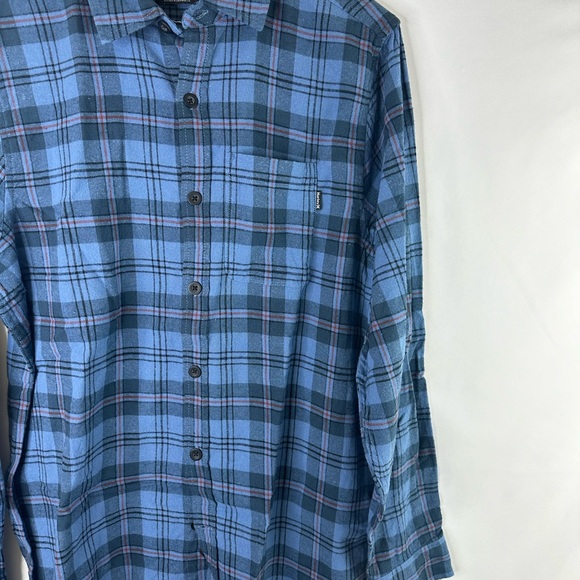 Hurley Men’s Thunderberry Portland Button Down Long Sleeves Shirt Plaid NWT - Picture 3 of 13
